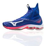 Mizuno Unisex Lightning Neo Volleyball Shoe, Reflexbluec/Silverdpink, 10 UK