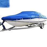 SHENGSHIYU Upgraded 420d Waterproof Center Console Boat Cover, Heavy Duty Boat Cover for Center Console Boats,Blue-21-24FT：732 * 300CM