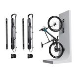 Steadyrack ProFlex Wide Bike Rack - Vertical Wall Mount Bike Storage for Home - Roll-In Roll-Out System – Space-Saving Pivot - Fits MTB, eMTB, Gravel, Fender and More - 2 Pack