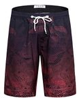 APTRO Men's Swim Trunks Quick Dry Swim Shorts Bathing Suit Board Shorts HW023 Red L