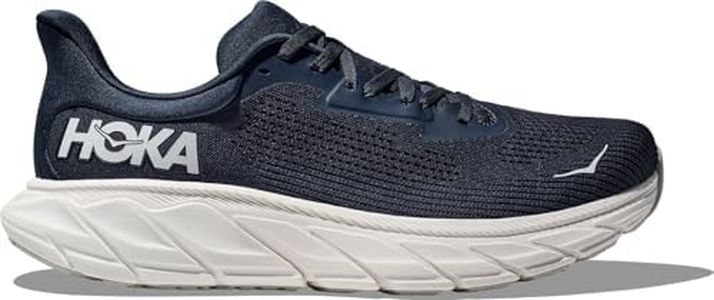 HOKA ONE ONE Mens Arahi 7, Outer Space/White, 11.5 Wide
