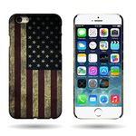 Coveron Iphone 6 Plus Case, [Hard Plastic] Apple Iphone 6 Plus Case (5.5 Inch) [American Flag] Slim Fit Back Cover [Shock Absorbent] Bumper Shell Apple Iphone 6 Plus Case [Quality Design Construction] (For Apple Iphone 6 Plus Verizon, AT&T, Sprint, T-Mobile, U.S. Cellular, Boost Mobile, Unlocked)