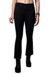 HIGH STAR Women's Bootcut Fit Jeans (WDFPBC636_Black_32)