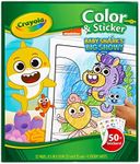 Crayola Baby Shark Coloring Pages and Stickers, Gift for Kids, Ages 3, 4, 5, 6 Color & Sticker