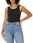 Yummie Women's Cotton Seamless Shaping Full Back Bodysuit, Black, Large-X-Large