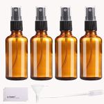 2oz Amber Glass Spray Bottles, 4 Pa