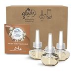 Glade Plug in Air Freshener Refill, Electric Scented Oil Room Air Freshener, Sandalwood & Jasmine, Pack of 3 Refills (3 x 20ml)