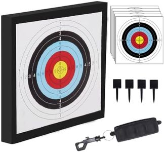 SPG Archery Target for Backyard Adult, EVA Foam Big Archery Target for Bows up to 50 Lbs, Durable Bow and Arrow Target for Backyard Shooting Practice with Arrow Puller