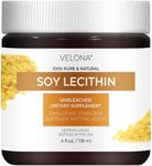 Velona Liquid Soy Lecithin by - 4 oz | Food Grade | Unbleached| Emulsifier, Stabilizer, Softener, Smoother, Wetting Agent | Use Today - Enjoy Results