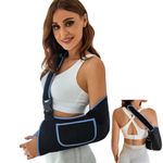 VISKONDA Arm Sling Shoulder Immobilizer - Rotator Cuff Support Brace - Comfortable Medical Sling for Shoulder Injury,Men and Women,Left and Right Arm,for Broken,Dislocated,Fracture,Strain(Medium)