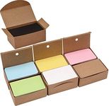 KAHEIGN 700Pcs Kraft Paper Cards, 7 Colors Blank Kraft Message Card Business Cards Vocabulary Word Card Index Cards DIY Gift Tags Cards