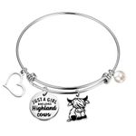 Scottish Highland Cow Bracelet Highland Cow Lover Gift Farm Gift Who Loves Highland Cows Jewelry (cows bracelet 1uk)