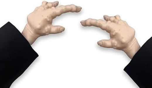 Munnygrubbers - 1 Pair Tiny Hands with Sticks - Mini Little Hand Stick Puppet - Halloween Costume - Strong Hand Prop - Scary Movie - Novelty Toy Gift - (Creepy 1x Set)