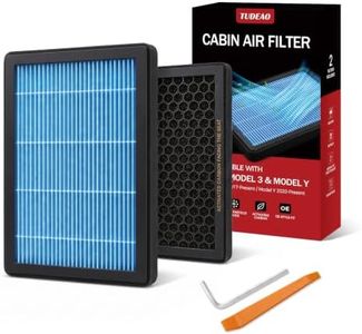 2-Pack Cabin Air Filter Compatible with Tesla Model Y/3 2017-2026, Carbon