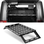 Hooke Road JK 2 Door Rear Trunk Cargo Rack Basket Tray Interior Storage Luggage Carrier for 2007-2018 Jeep Wrangler JK 2-Door Hardtops - Lightweight Steel, Black