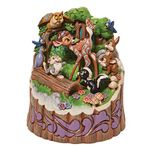 Enesco Jim Shore Disney Traditions Carved by Heart Bambi Forest Friends Figurine, 7.75 Inch, Multicolor