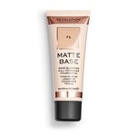 Makeup Revolution Matte Base Foundation F5 Soft Matte Powder Finish Foundation for a Naturally Flawless Look