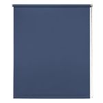 Thermal Blackout Blinds, Navy 110cm (43.30"), 165cm Drop - Blackout Roller Blinds For Inside and Outside Recess Fitting - Window Blinds of Multiple Colours and Sizes by New Edge Blinds