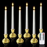 Meigic 6 Pcs Window Candles with Go