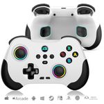 arVin Mobile Gaming Controller for Android/Samsung/Tablet/iPhone/iOS/iPad/Switch/PS4/PC, Wireless Gamepad with Hall Effect Sensing Joystick/RGB Light/Turbo/Back Key/Remote Play/Xbox Cloud Gaming/Steam