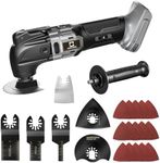 Cordless Oscillating Tool for Dewalt 20V Battery, Brushless-Motor Tool with Auxiliary Handle, 6 Variable Speed for Scraping, Sanding,Cutting Wood(Battery Not Included)
