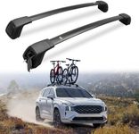 EZREXPM Cross Bars Fit for Hyundai Santa Fe 2019 2020 2021 2022 2023 Luggage Roof Rack Rail Lockable Crossbars Carrier Cargo Bar