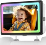 Baby Car Mirror with Color Light: R