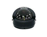 Ritchie Navigation Compass, Surface Mount, 2.75" Dial, Blk.