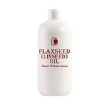 Mystic Moments | Flaxseed (Linseed) Carrier Oil 1 Litre - Pure & Natural Oil Perfect For Hair, Face, Nails, Aromatherapy, Massage and Oil Dilution Vegan GMO Free