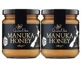 Twinpack 2 x 340g - All-Natural Manuka Honey – Genuine Monofloral Manuka Honey 100+ from New Zealand – Contains Minimum of 100mg/kg Methyglyoxal for Healing Properties – Queen Bee Manuka