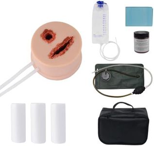 2-in-1 Wound Packing Trainer with Pumping Bag, Realistic Silicone Bleeding Control Simulator for Stop The Bleed Training, Hemorrhage Control Task Trainer for TCCC & Paramedic Practice