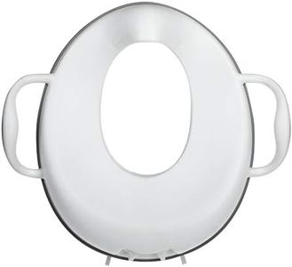 Nuby Toilet Seat Trainer – Non-Slip | Easy-Grip Handles | Splash Guard| Suitable for 12+ Months (White)