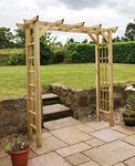 Arteixo Garden Arch Flat top with side rellis - 10 Year warranty against rot