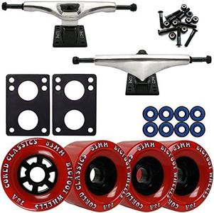 TGM Skateboards Core 7.0 Raw Longboard Trucks Wheels Package Bigfoot 83mm Cored Classics Red