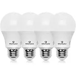 GREAT EAGLE LIGHTING CORPORATION A19 LED Light Bulb, 9W (60W Equivalent), UL Listed, 3000K (Soft White), 750 Lumens, Non-dimmable, Standard Replacement (4 Pack)