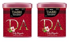 Dabri Hibiscus Green Tea loose leaves with Cinnamon Clove - (40gm Tin x Pack of 2) Helps in maintain weight, Hair Regrowth, Blood Pressure Control, Blend of Green Tea Leaves, Hibiscus Flower & Spices