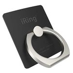 AAUXX The Original iRing Cell Phone Finger Holder for car & Office. Ring Stand Accessory for iPhone, Samsung, Other Android Smartphones and Tablets. (Matt Black)