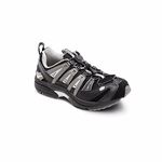 Dr. Comfort Performance-X Walking & Running Diabetic Shoes for Men-Double Depth Mens Therapeutic Shoes, Black/Grey, 10