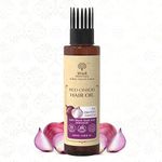 Khadi Essentials Ayurvedic Red Onion Hair Oil with Black Seed Hair Nourishment for Men & Women - Onion Oil for Hair Growth & Hair Fall 120mL