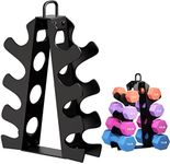 Okugafit Dumbbell Rack 4 Tier, Weight Rack for Dumbbells, Dumbbell Rack Stand Only, Small Dumbbell Storage Rack for Home Gym.
