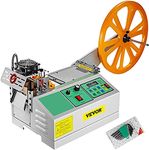 VEVOR Automatic Hot and Cold Tape Cutting Machine 440W 350°C Zipper Braided Tape Ribbon Cutter 100mm Metal Strip Precise Digital Belt Cutter for Nylon Plastic Webbing Ribbon Zipper Elastic Belt