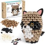 Tricofun Creative Soft Building Blocks, Cute Animal kit Assembling Building Toys Gifts for Kids and 6+ Interactive Building Toy for Kids, Boys, and Girls (1102-RACOON)