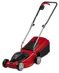 Einhell GE-EM 1032 Electric Lawn Mower - 32cm Cutting Width, 30L Grass Box, 3 Cutting Height Levels - Lightweight Corded Walk-Behind Lawnmower For Small To Medium Gardens