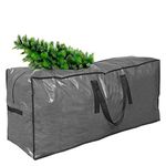 Primode Christmas Tree Storage Bag | Tall Disassembled Tree I Holiday Tree Storage Case | Protective Zippered Artificial Xmas Tree Bag (9ft, Gray)