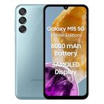 Samsung Galaxy M15 5G Prime Edition (Celestial Blue,4GB RAM,128GB Storage)| Super AMOLED Display| 50MP Triple Cam| 6000mAh Battery| MediaTek Dimensity 6100+| 4 Gen. OS Upgrade & 5 Year Security Update