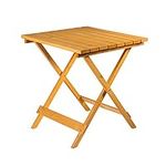 Square Folding Wooden Garden Table - Foldaway Garden Coffee Side Table Suitable for Indoor and Outdoor Use - Ideal for Garden, Patio, Bistro, Dining, Drinks and More