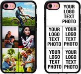 Mobile Stuff Personalised Phone Case for iPhone 7/8 / SE 2020, Shockproof TPU Bumper back Custom Cover Collage Your Own Photo 2020/7 8, Personalize with Five Image Layout A