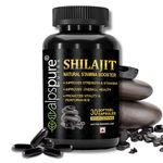 Alpspure Nutra Pure & Original Gold Shilajit | 100% Himalayan Natural Shilajit Softgel | Pure Shilajit Capsules for Men For Strength Stamina & Power| 30 Softgel Capsules