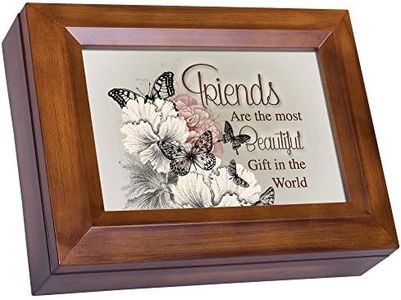 Cottage Garden Friends Beautiful Gift Wood Finish Jewelry Music Box Plays You are My Sunshine