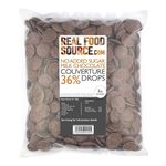 RealFoodSource No Added Sugar 36% Milk Chocolate Couverture Drops 1kg